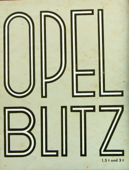 Opel Blitz Truck Modelprogram 1965 Truckbrochure (9703)